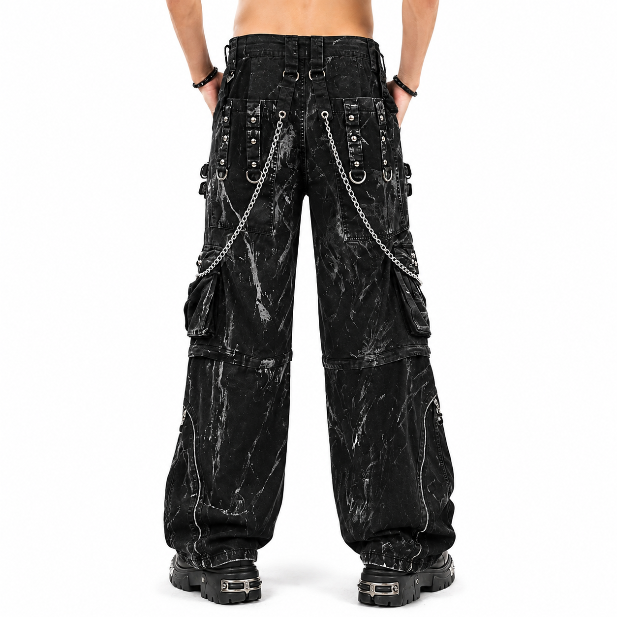 Gothic Jeans Apocalyptic Punk Emo Pants USA Mechanic Acid Goth Cyber Pants