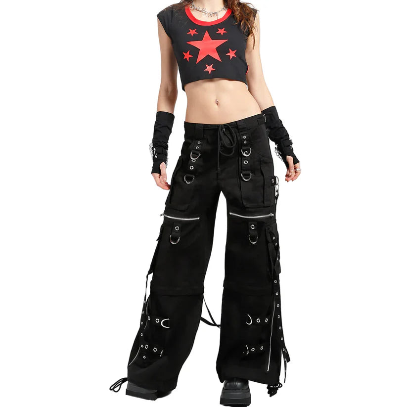 Women's X-Strap Zip Off Pant Black