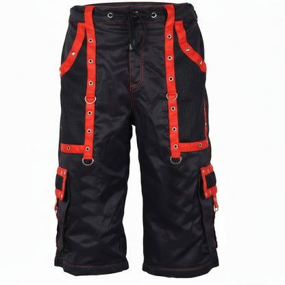 Men's Handmade Bondage Gothic Cyber Techno Rock Punk Shorts