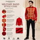 Military Drummer Jacket Black Parade Jacket Goth Punk Adam Ant VTG Style Red Gold Jacket