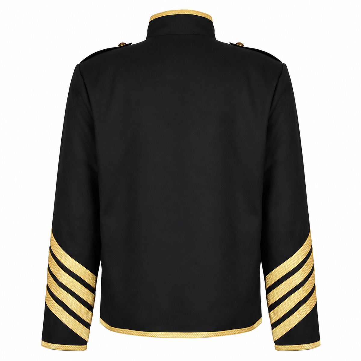 Prime Quality Handmade Men's Gothic Military Hussar Jacket Black Gold/Gold Jacket /USA