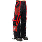 Black/Red Jeans Extreme Bondage Rocker Cyber Goth Steampunk Pant /Trip Usa