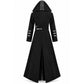 Scorpion Men's Black Punisher Hooded Trench Coat Long Jacket Black Gothic Steampunk