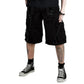 Prime Quality Handmade Gothic Bondage Black Skater Men's Short Alternative Punk Rock Emo Shorts/USA