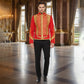 Men’s Adam Luxe Military Drummer Jacket – Red Parade Hussar Style
