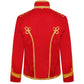 Men’s Adam Luxe Military Drummer Jacket – Red Parade Hussar Style