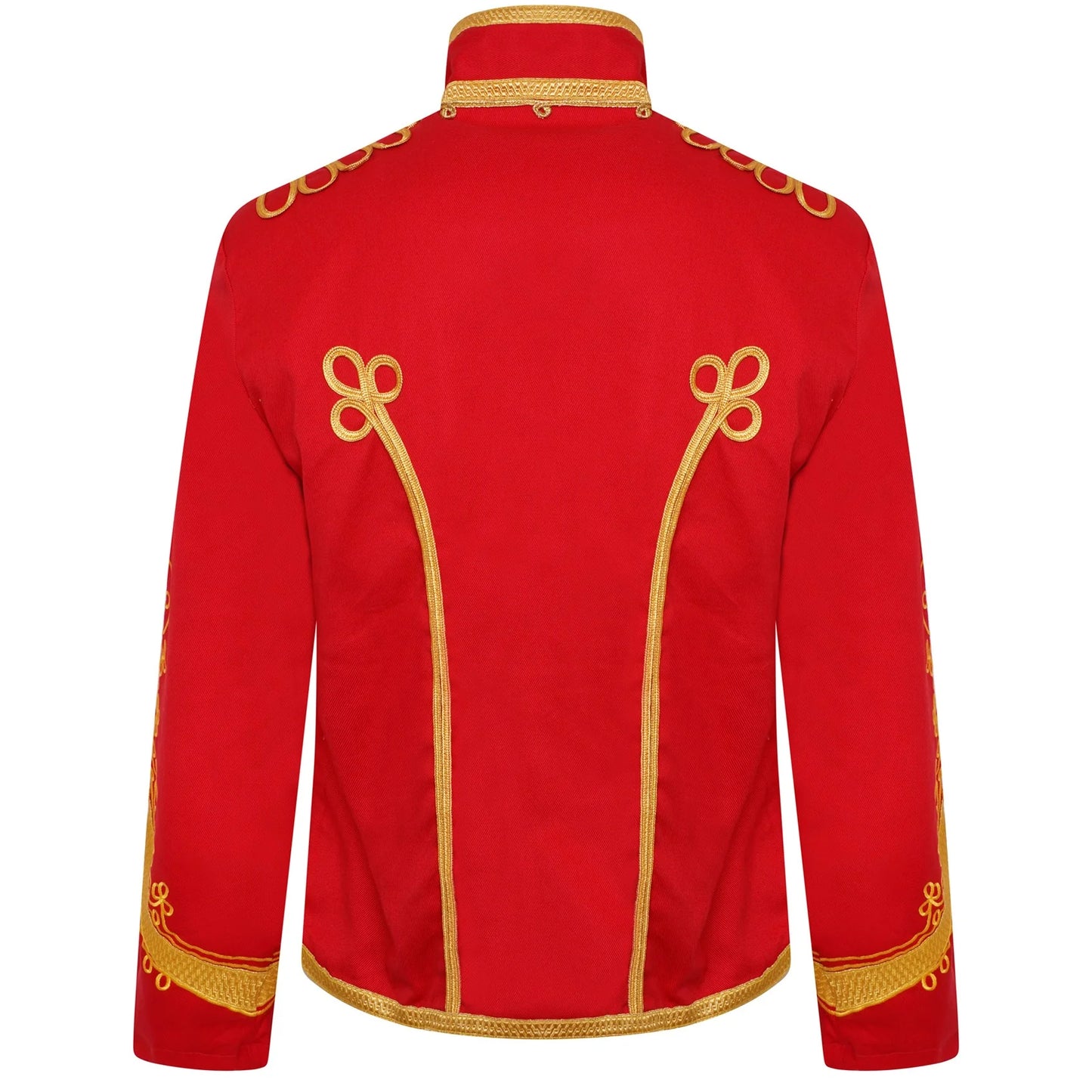Men’s Adam Luxe Military Drummer Jacket – Red Parade Hussar Style