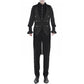 Men's Brocade Vest Waistcoat Tailcoat Black Damask Velvet Gothic Steampunk/Usa