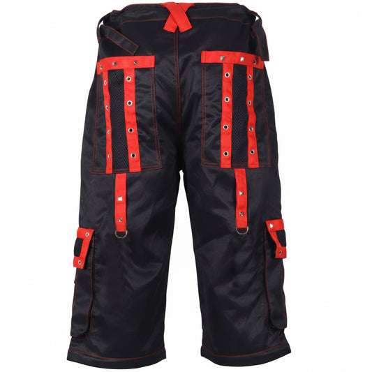 Men's Handmade Bondage Gothic Cyber Techno Rock Punk Shorts