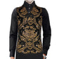 Prime Quality Men's Handmade Gold Black Victorian Cavalier Waistcoat Vest