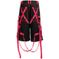 Gothic X-Strap Short Black/Pink