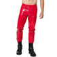 GOTHIC MEN RED BONE FIT PVC VINYL GLOSS FETISH ROCKER SKINNY JEANS PANTS