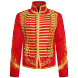 Men’s Adam Luxe Military Drummer Jacket – Red Parade Hussar Style