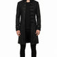 Mens Vintage Black Steampunk Jacket Victorian Tailcoat Gothic Vampire Cosplay Halloween