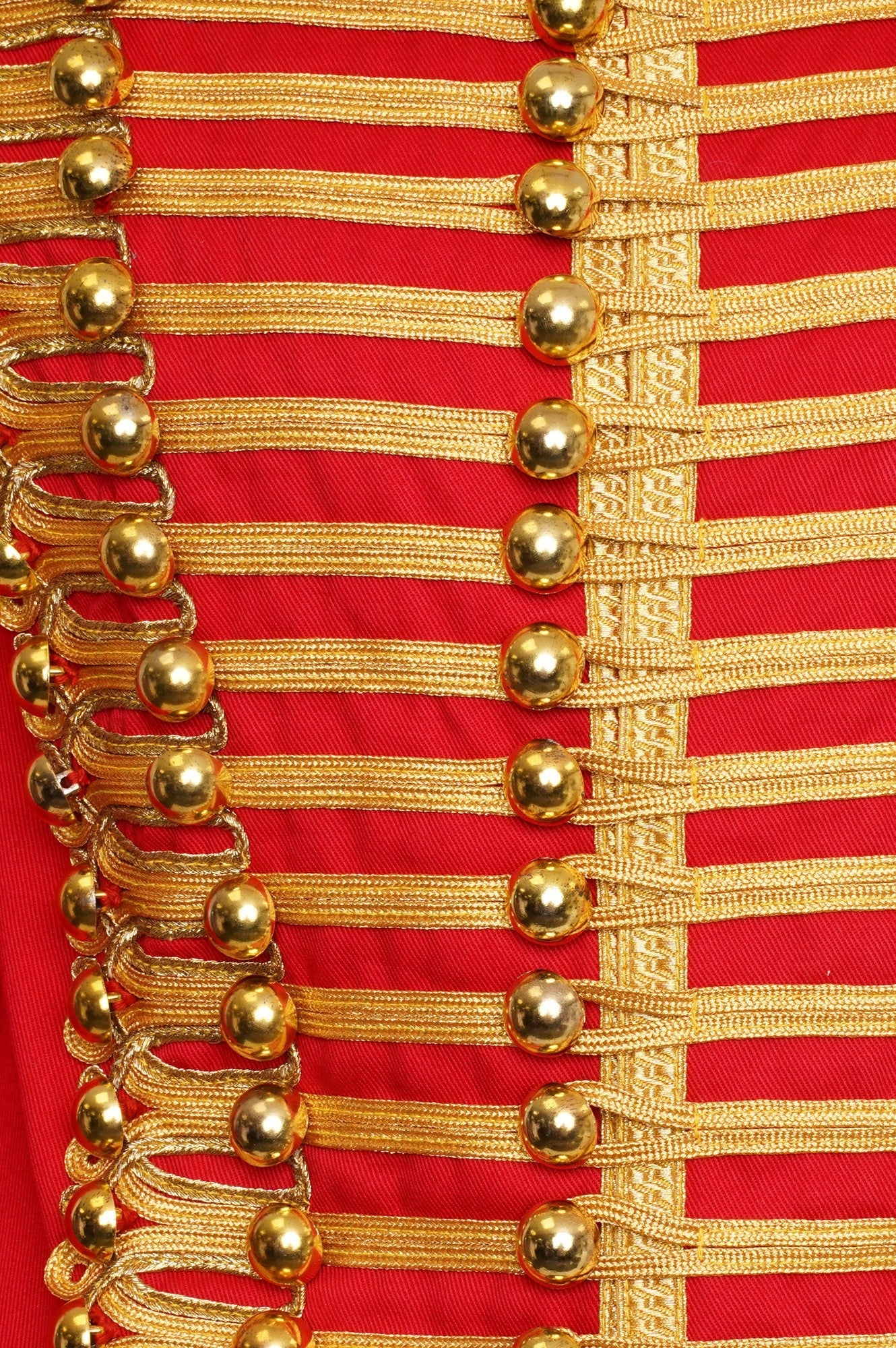 Men’s Adam Luxe Military Drummer Jacket – Red Parade Hussar Style