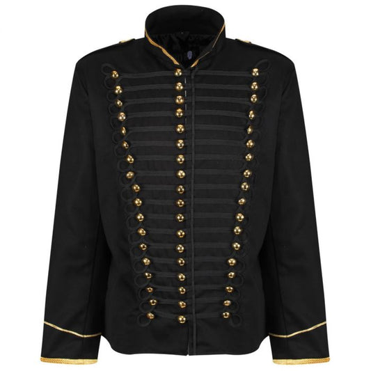 Military Drummer Jacket Parade Jacket Goth Punk Adam Ant VTG Style Black & amp Gold Jacket USA