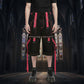 Gothic X-Strap Short Black/Pink
