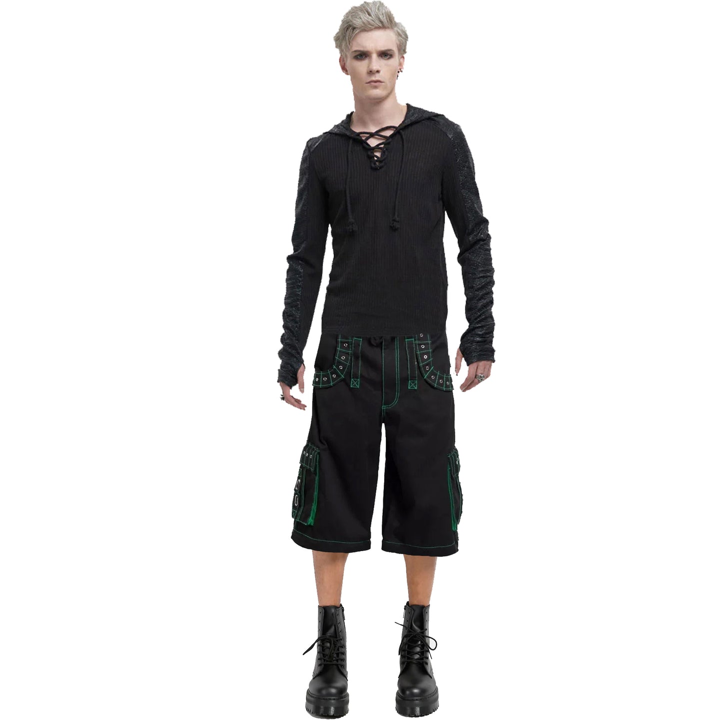 Men Bondage Trouser Gothic Transformer Baggy Shorts Trouser Emo/Shorts/Usa