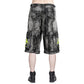 Gothic Men's Biohazard Black Denim Storm Wash Short