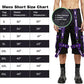 Mens Extreme Bondage Gothic Electro Reflector Black/purple Shorts
