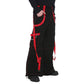 Prime Quality Handmade Gothic Bondage Men Pant Alternative Punk Rock Red/Black Emo Trouser Pant Shorts/USA