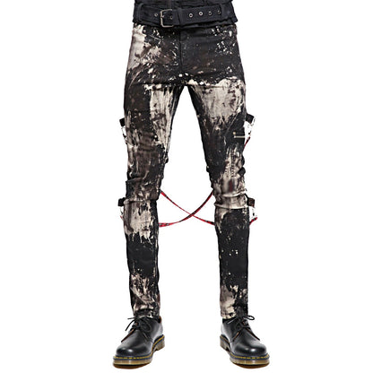 Prime Quality Handmade Gothic Skinny Jeans Apocalyptic Rebel Punk Emo Pants USA Goth Punk Rebel Pants