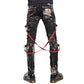 Prime Quality Handmade Gothic Skinny Jeans Apocalyptic Rebel Punk Emo Pants USA Goth Punk Rebel Pants
