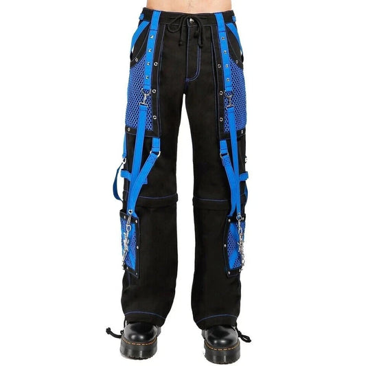 Gothic Handmade Gothic Bondage Men Pant Alternative Punk Rock Black Blue Emo Trouser Pant Shorts USA