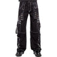 Prime Quality Gothic Men's Black Bondage Gothic Cyber Pant Chain Techno Rock Punk Shorts Trouser Pants/USA