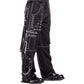 Prime Quality Gothic Men's Black Bondage Gothic Cyber Pant Chain Techno Rock Punk Shorts Trouser Pants/USA