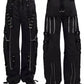 Gothic Dark Cuff Pants Black
