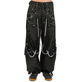 Goth Pant Trip Bondage Skater Gothic Punk Rocker Cyber Steampunk Biker Pant/Usa