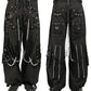 Goth Pant Trip Bondage Skater Gothic Punk Rocker Cyber Steampunk Biker Pant/Usa