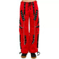 Gothic Bondage Handmade Men Pant Alternative Punk Rock Transformer Trouser Red Baggy/ Pants