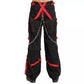 Men's Extreme Bondage Red Skater Gothic Punk Rocker Cyber Goth Steampunk Biker Pant