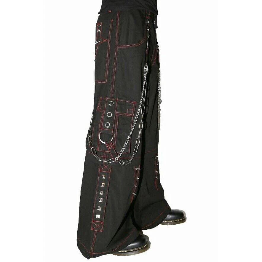 Gothic Extreme Bondage Skater Gothic Punk Rocker Cyber Goth Steampunk Biker Emo Black Dagger Trouser Pant Shorts/USA