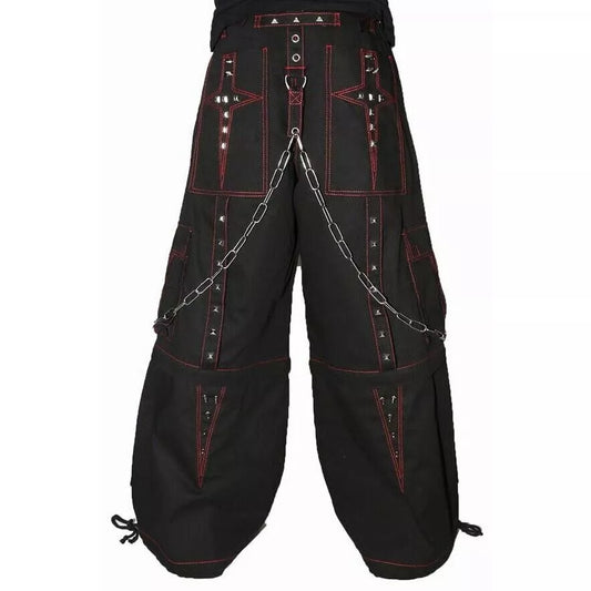 Gothic Extreme Bondage Skater Gothic Punk Rocker Cyber Goth Steampunk Biker Emo Black Dagger Trouser Pant Shorts/USA