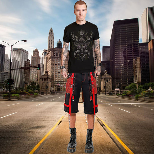 Gothic Symbol Tripp Shorts Red