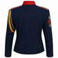 Blue Military Jacket Red Collar Parade Coat Gothic Stage Jacket Mens Performance Jacket